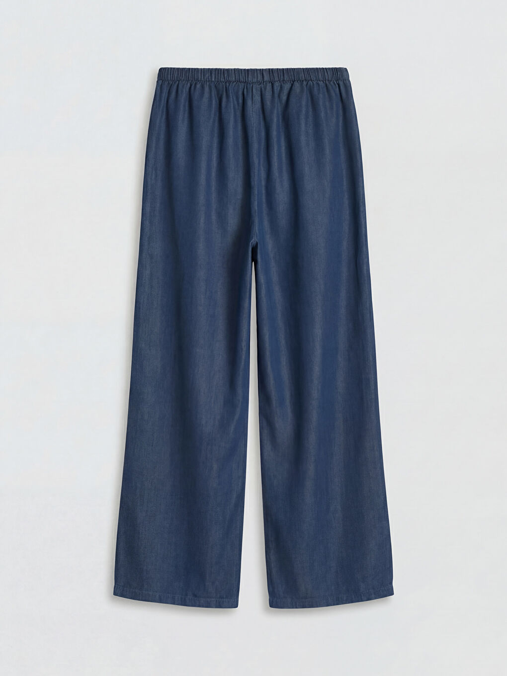 Elastic Waist Wideleg Women's Jeans-5