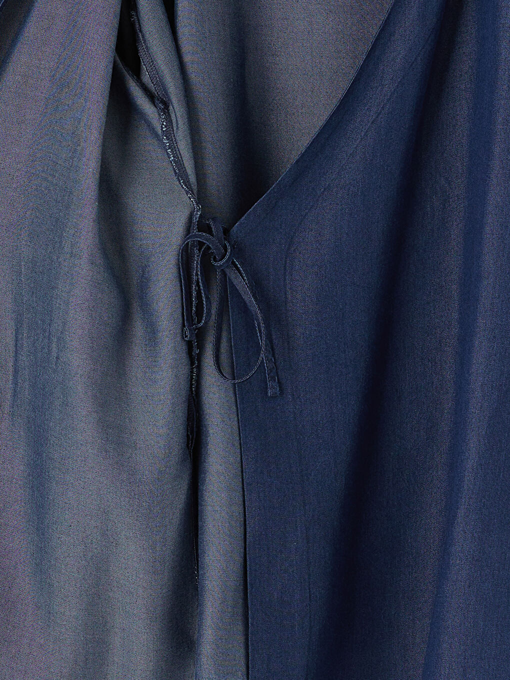 Double Breasted Collar Women's Jean Kimono-7