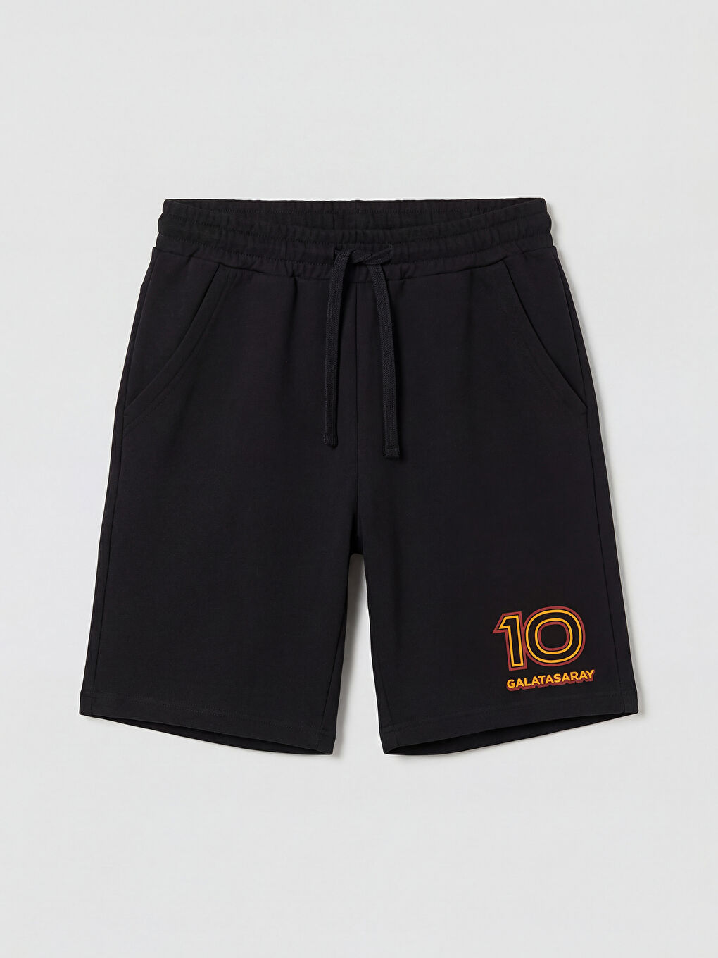 Siyah Galatasaray Baskılı Erkek Çocuk Şort