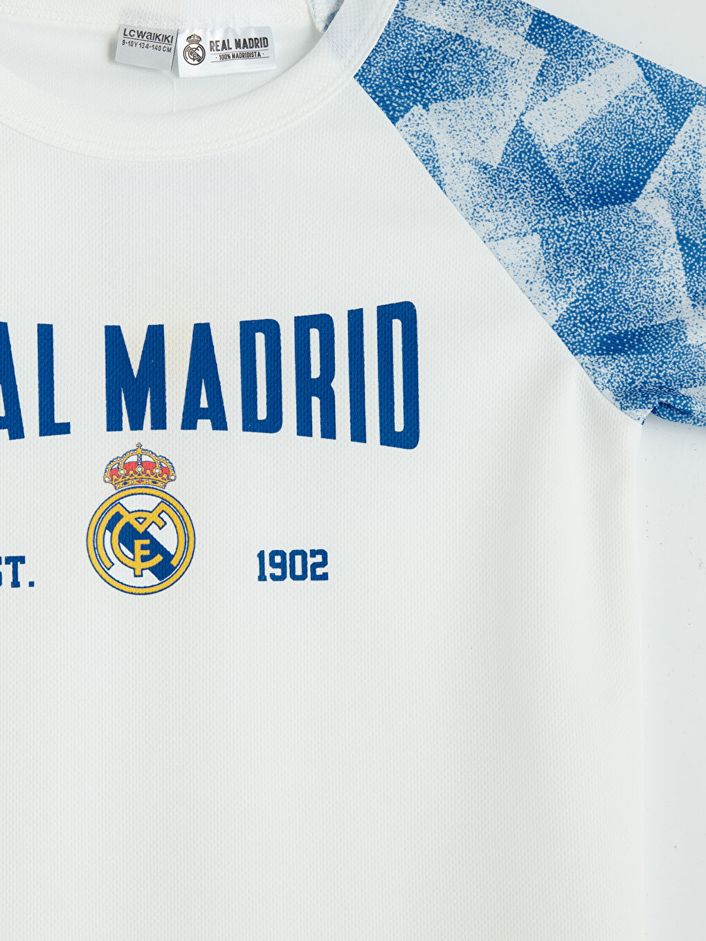 Ekru Real Madrid Baskılı Erkek Çocuk Tişört-2