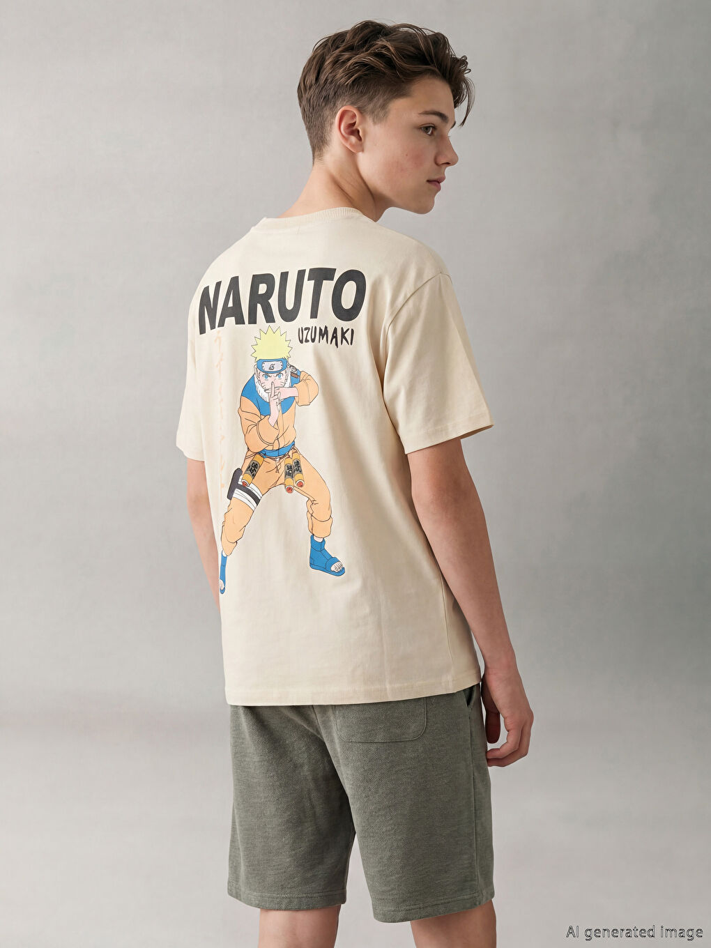 تي شيرت أولادي بياقة دائرية مرخّص من ناروتو-1