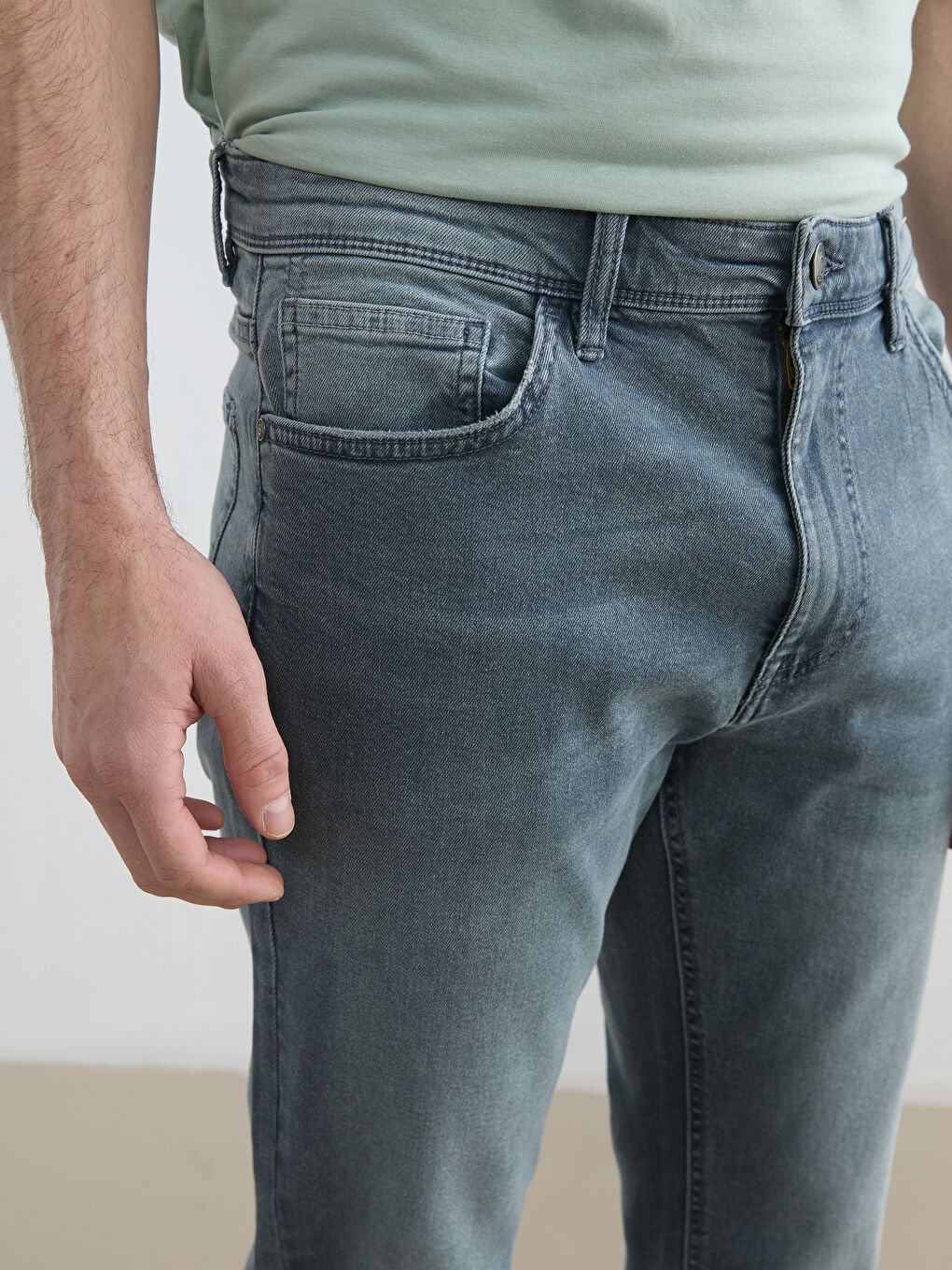 750 Slim Fit Muške Farmerke-2