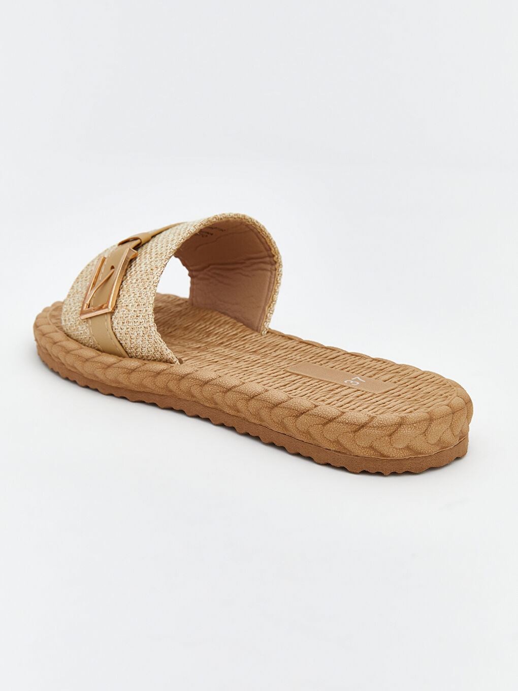 Women's Slippers with Woven Sole-4