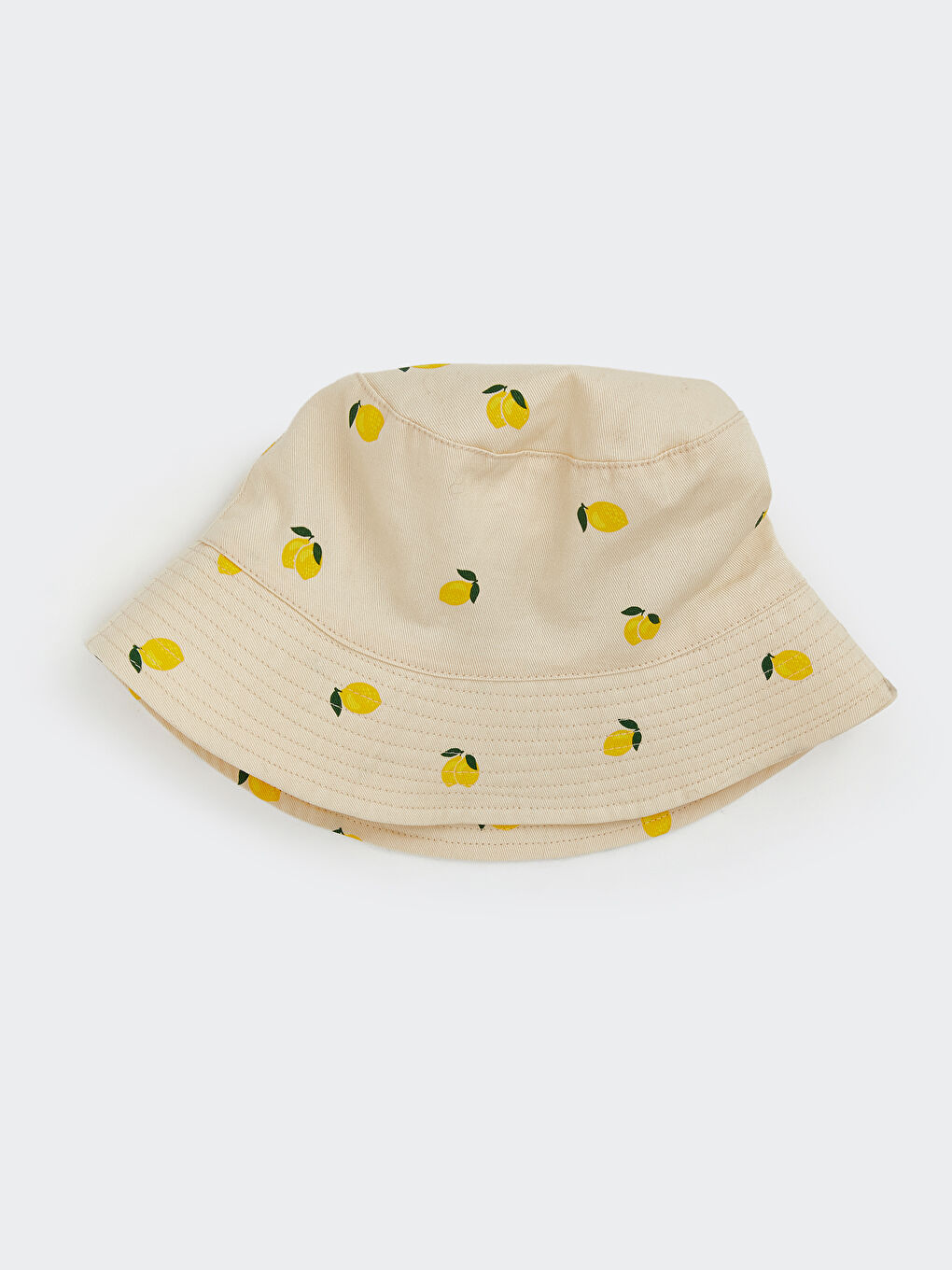 Ekru Nakışlı Kız Çocuk Kep Şapka -4