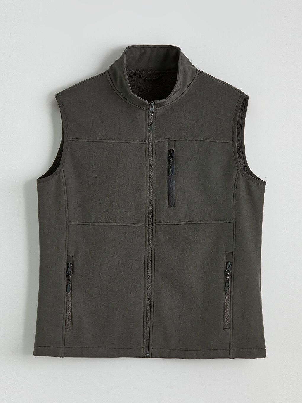 Men's Vest With Stand Collar In A Regular Fit-6