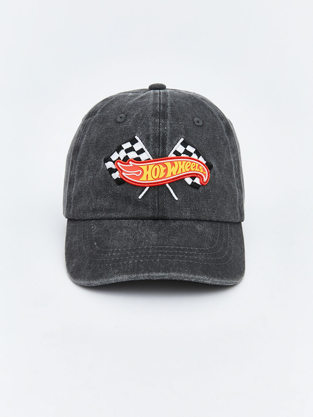 Gri Hot Wheels Baskılı Erkek Bebek Kep Şapka