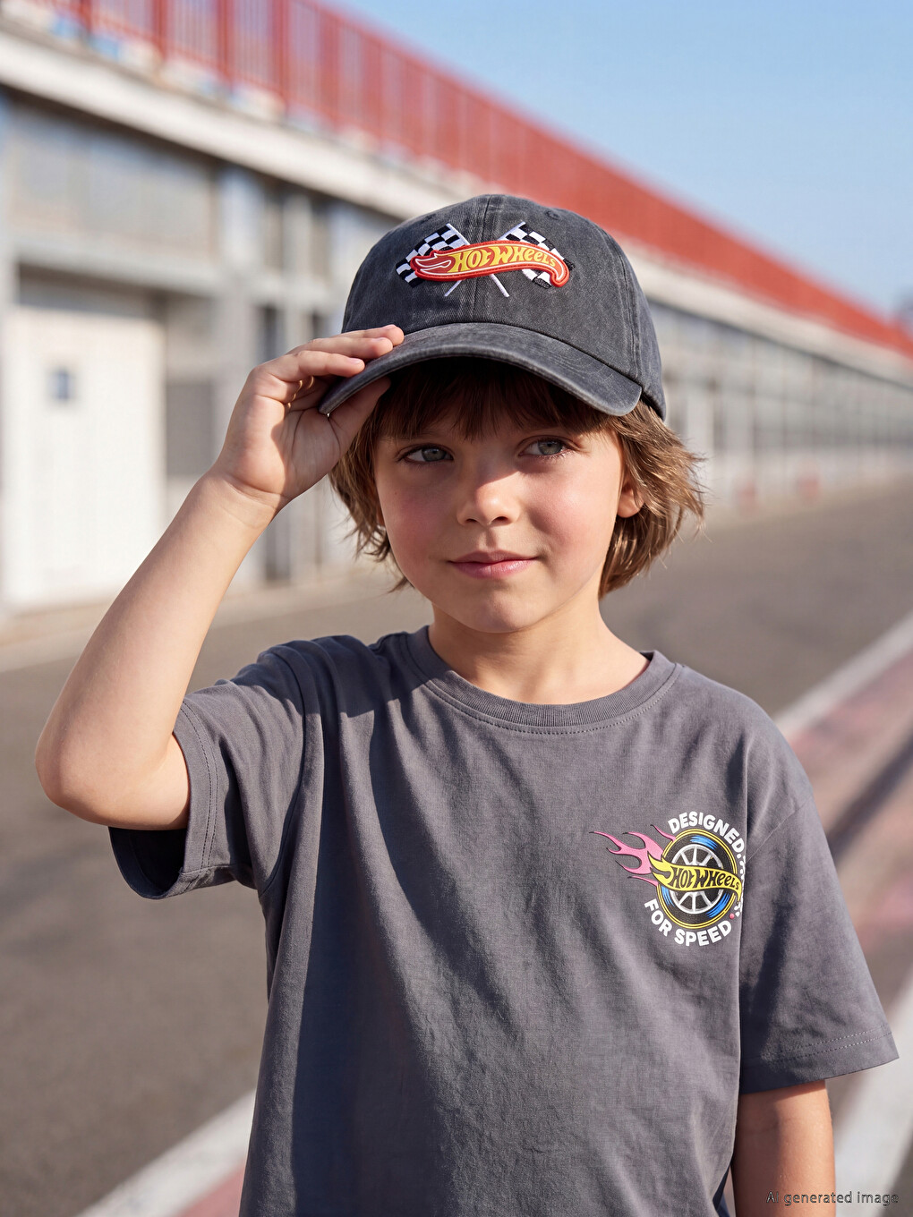 Hot Wheels Printed Boys' Baseball Cap