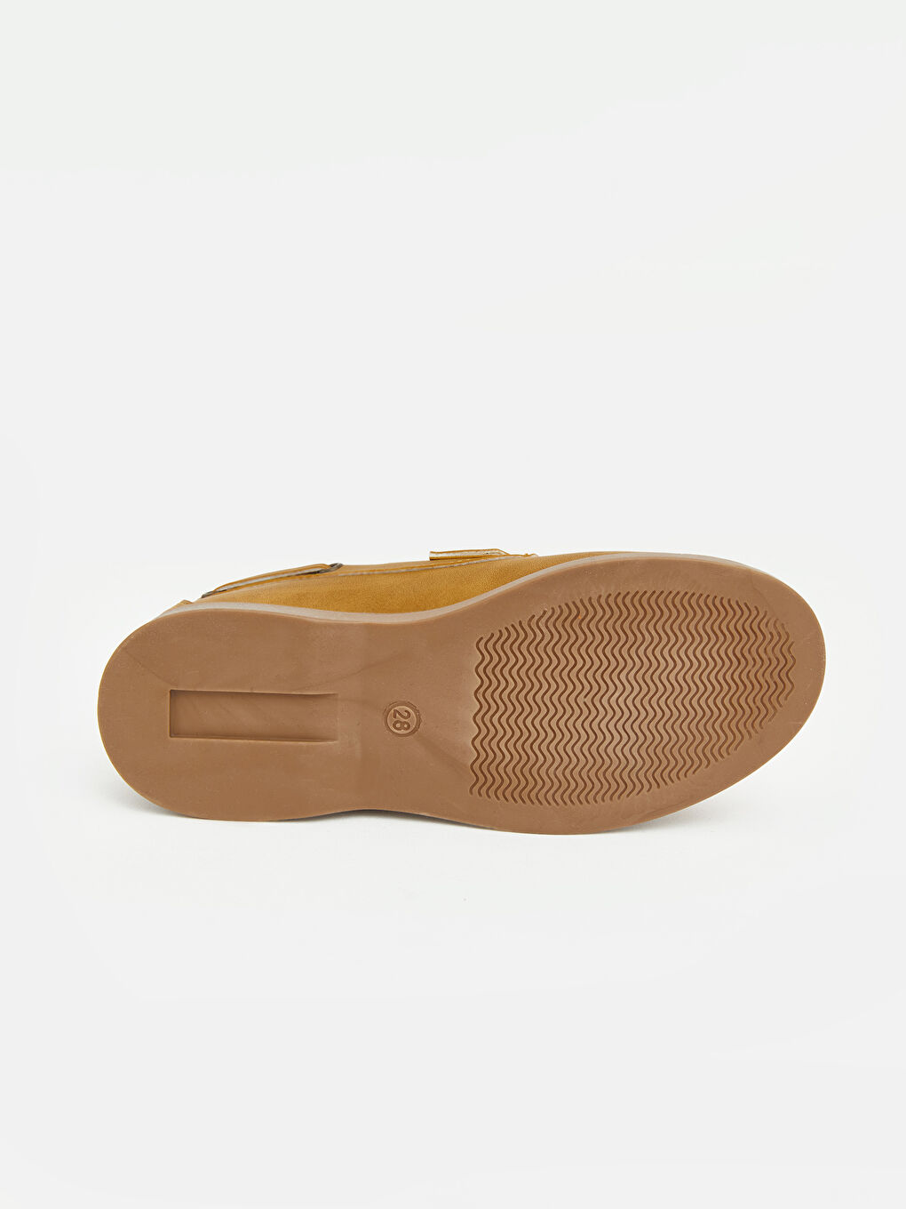 Bej Deri Görünümlü Erkek Çocuk Klasik Ayakkabı	-3