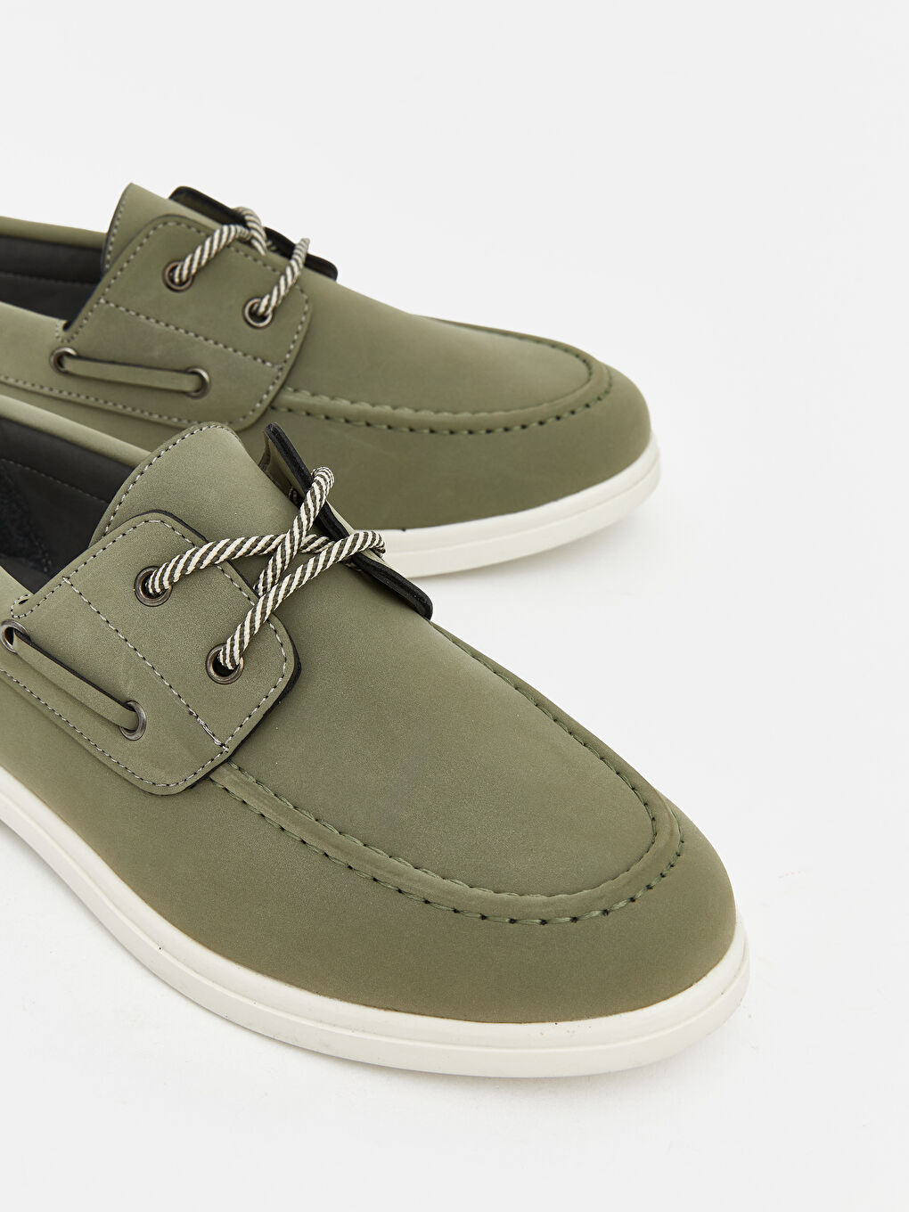 Haki Bağcıklı Erkek Çocuk Klasik Ayakkabı-2