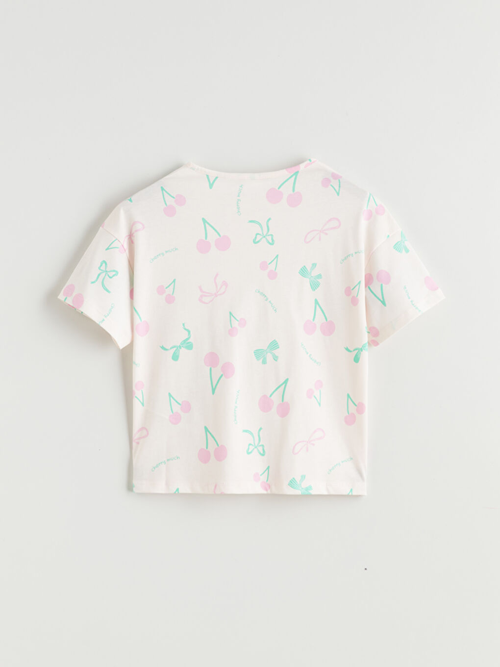 Pembe Desenli Kız Çocuk Şortlu Pijama Takımı-3