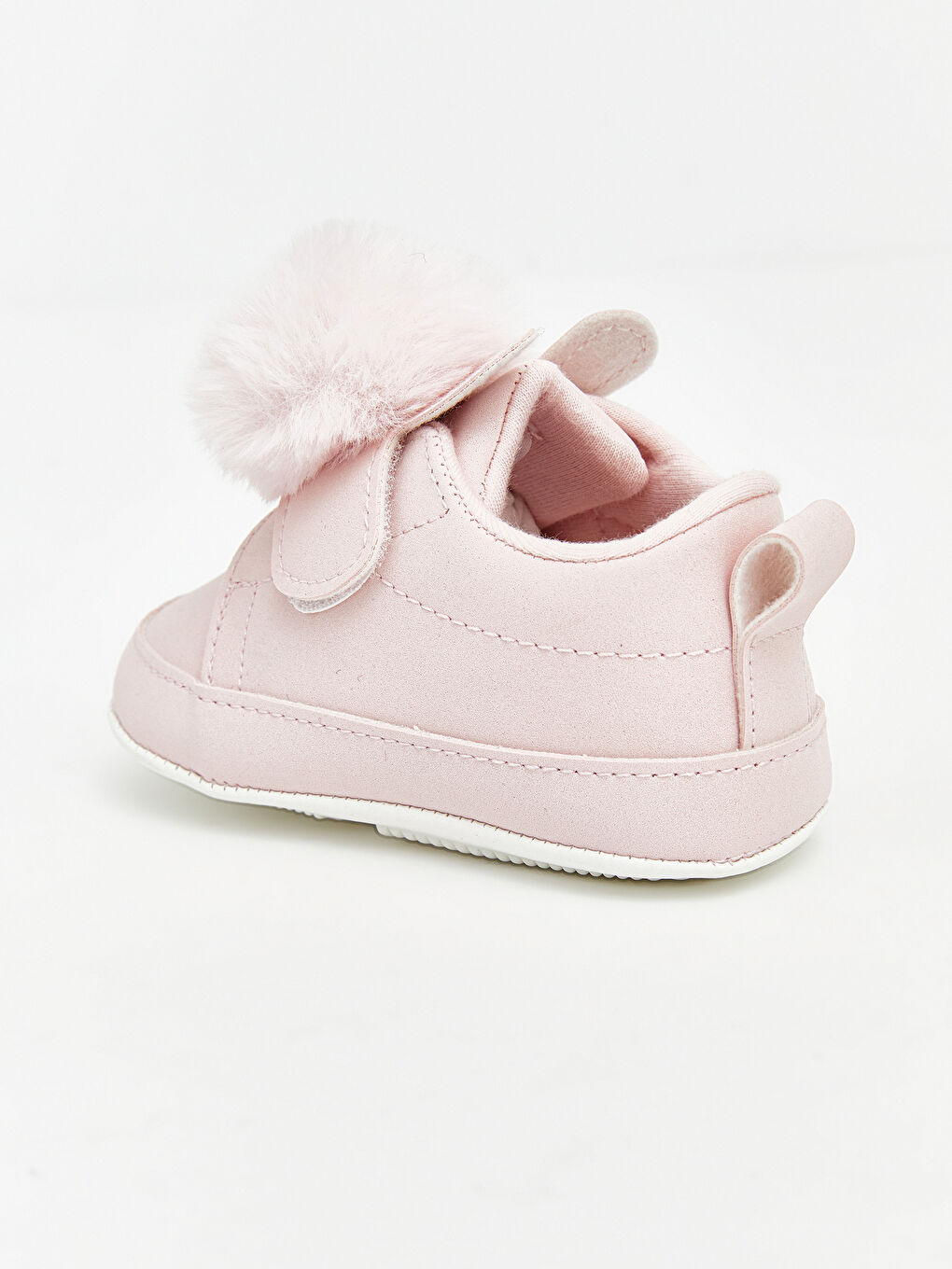 Pembe Cırt Cırtlı Kız Bebek Ev Ayakkabısı-4
