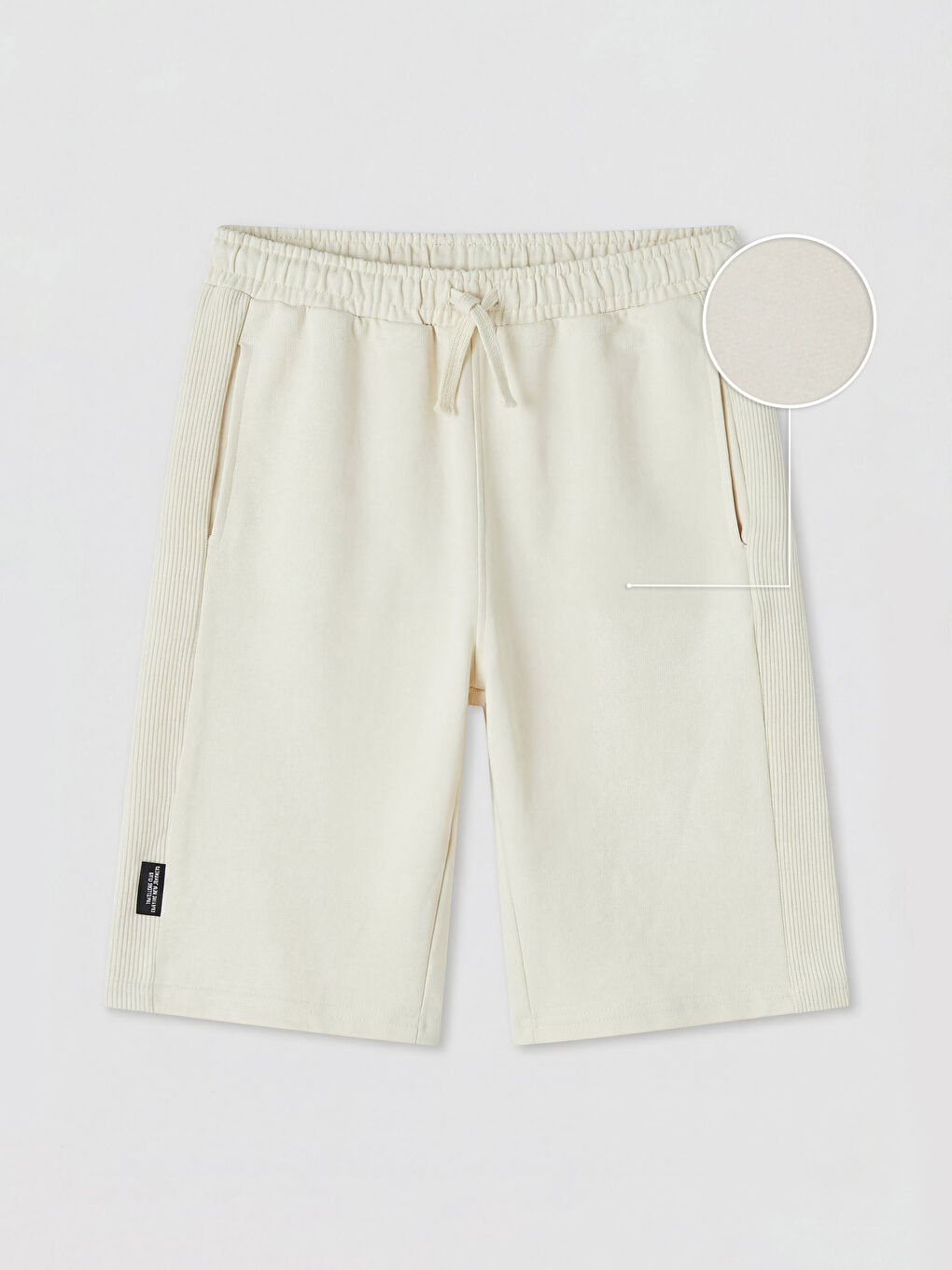 Bej Beli Lastikli Erkek Çocuk Şort