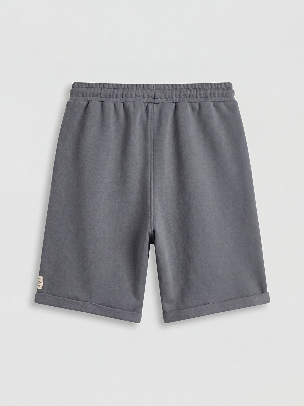 Gri Beli Lastikli Erkek Çocuk Pike Şort