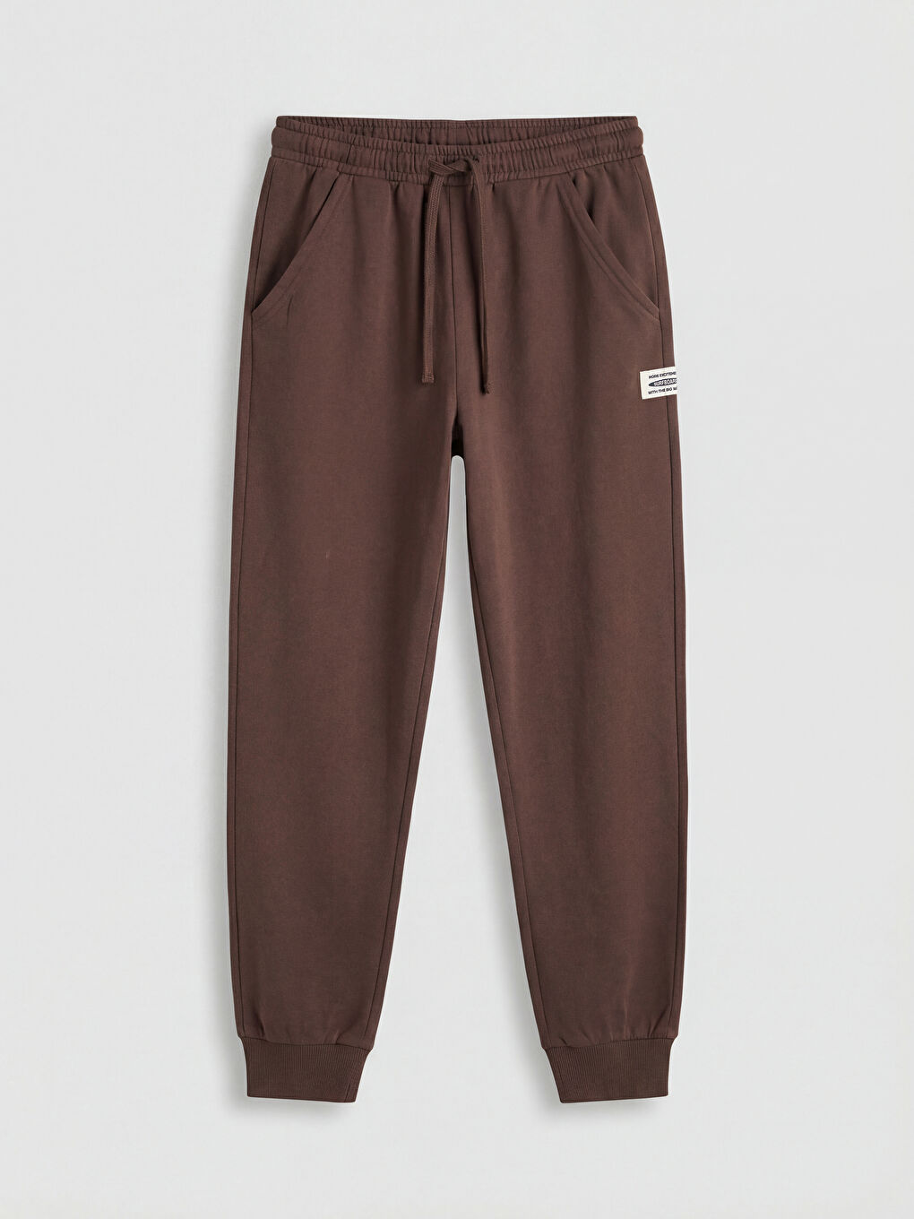 Kahverengi Erkek Çocuk Jogger Eşofman Altı