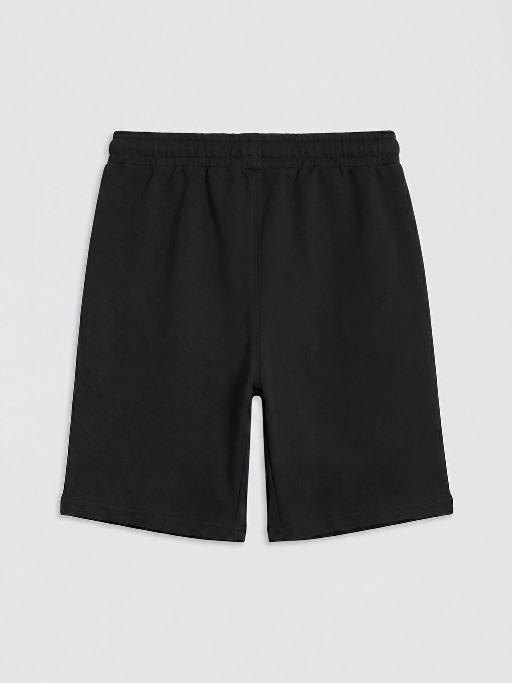 Siyah Beli Lastikli Erkek Çocuk Şort-1