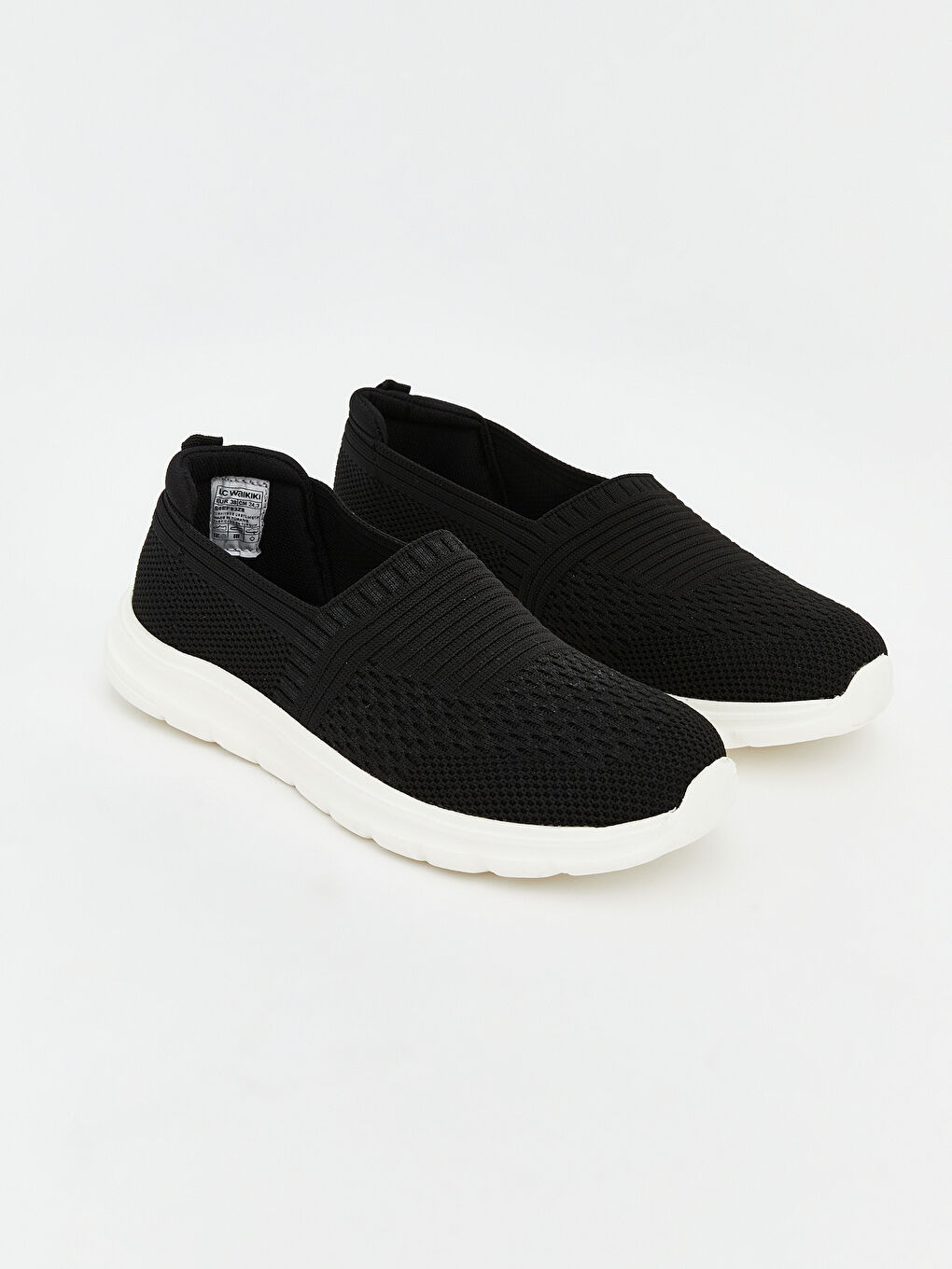 Siyah File Detaylı Kadın Spor Ayakkabı