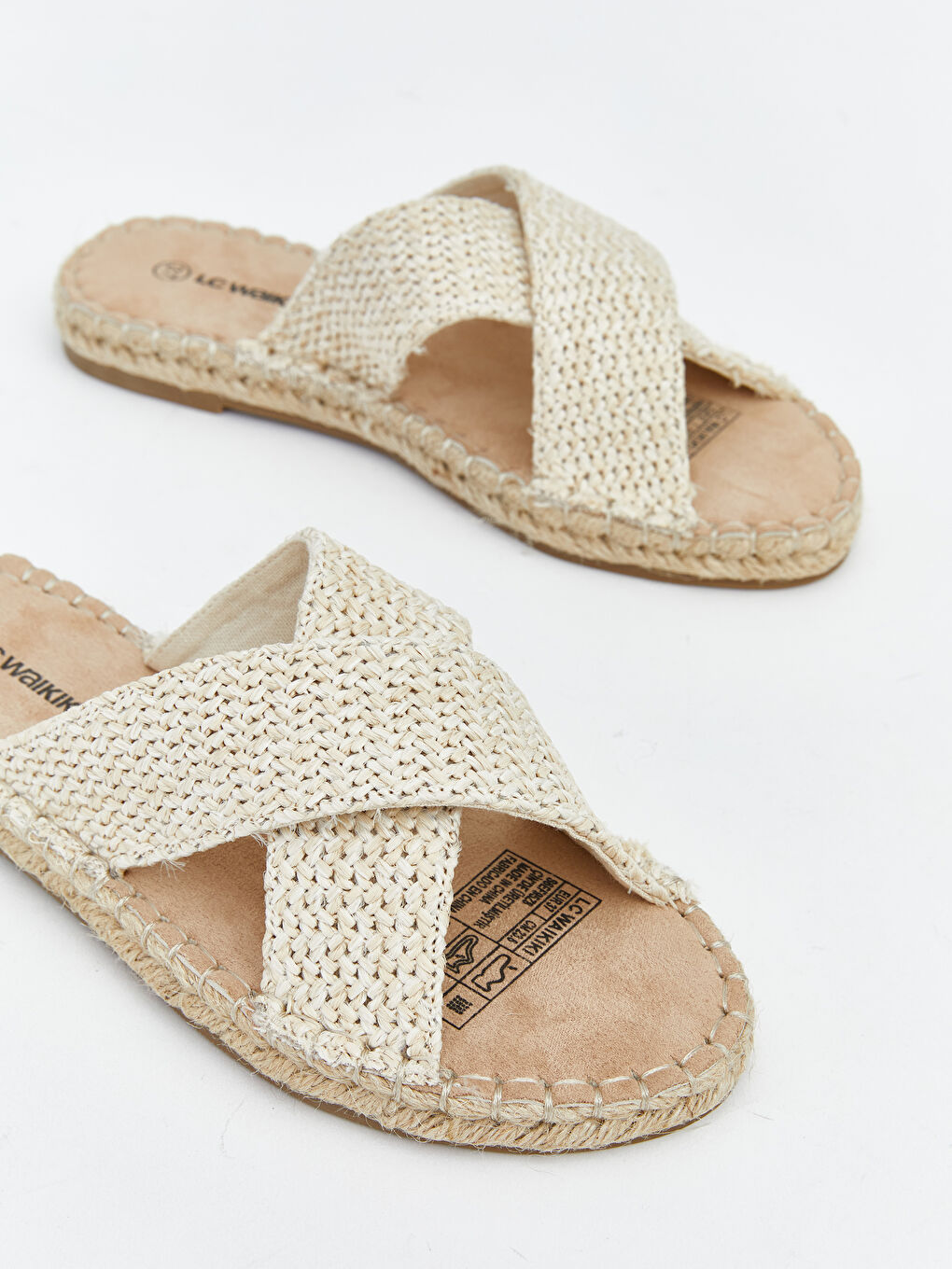 Women's Cross Strap Sliders-2