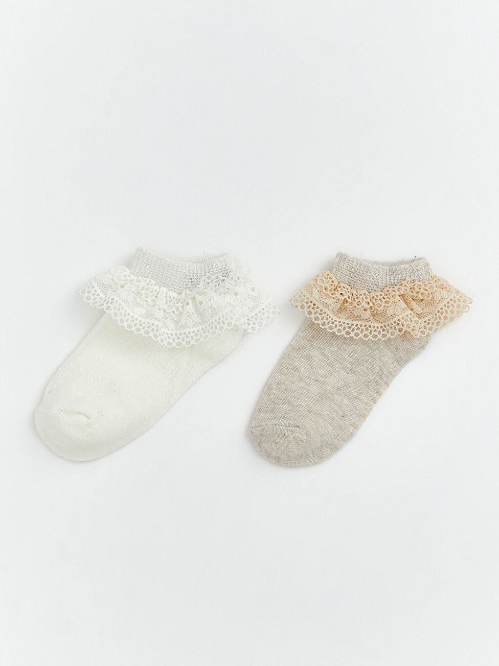 Baby Girl Tulle Trainer Socks 2-Pack