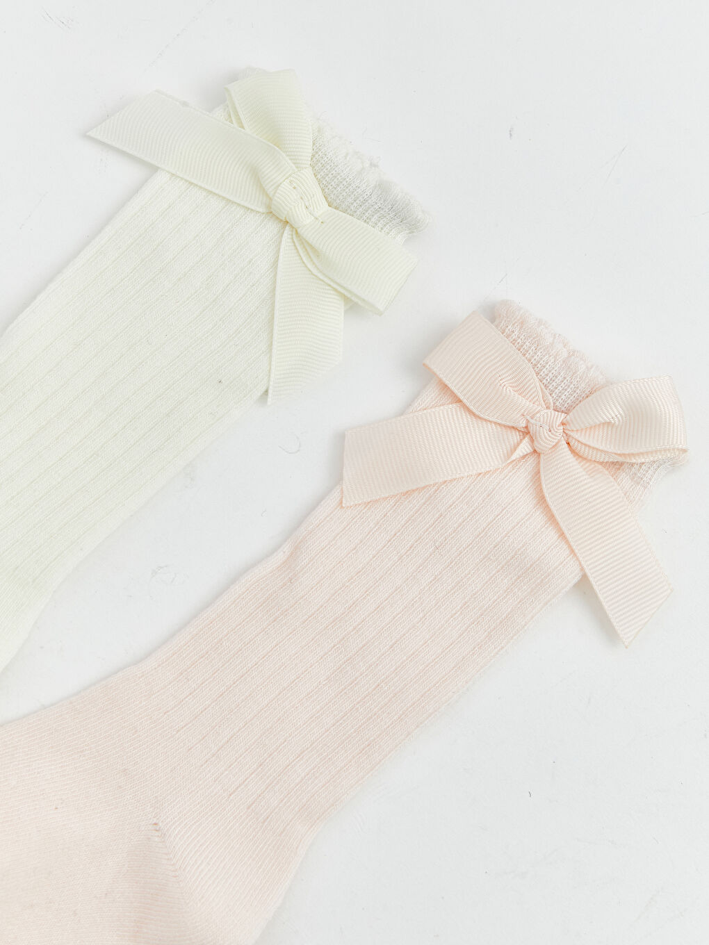 Baby Girl Bow Knee High Socks 2-Pack-1