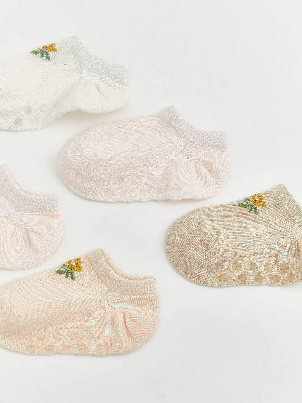 Baby Girl ECRU Trainer Socks-3