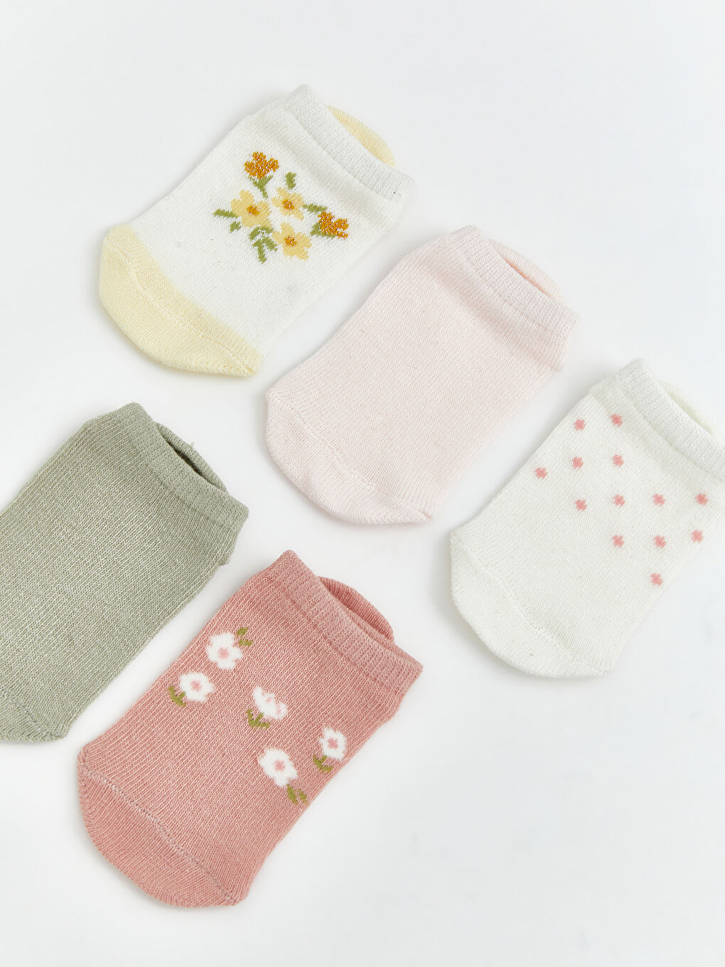 Baby Girl Bootie Socks 5-Pack-1