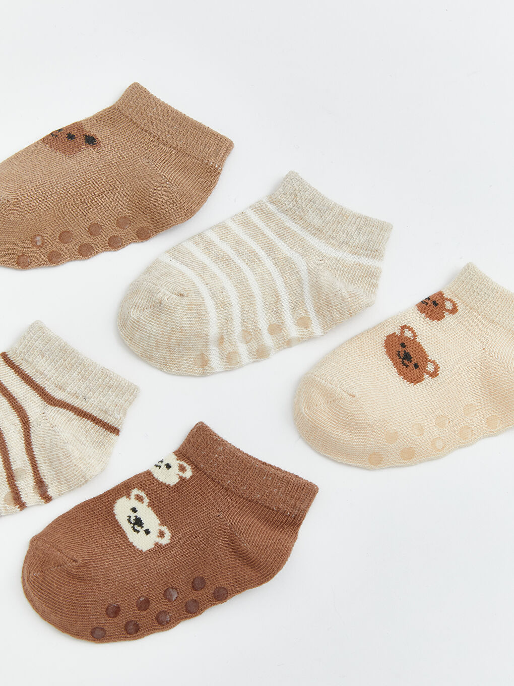 Erkek Bebek Patik Çorap 5'li-3