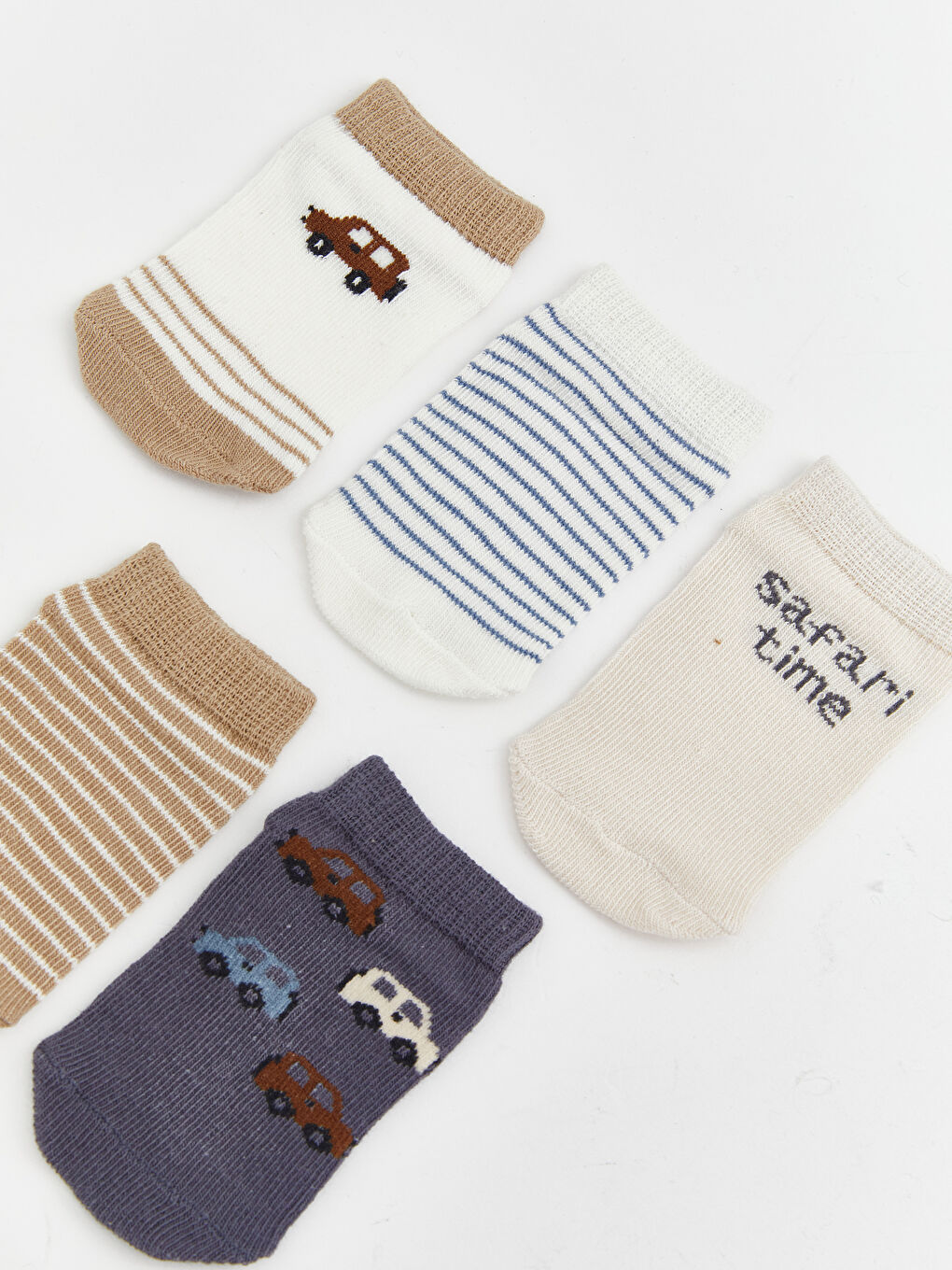 Baby Boy ECRU Trainer Socks-1
