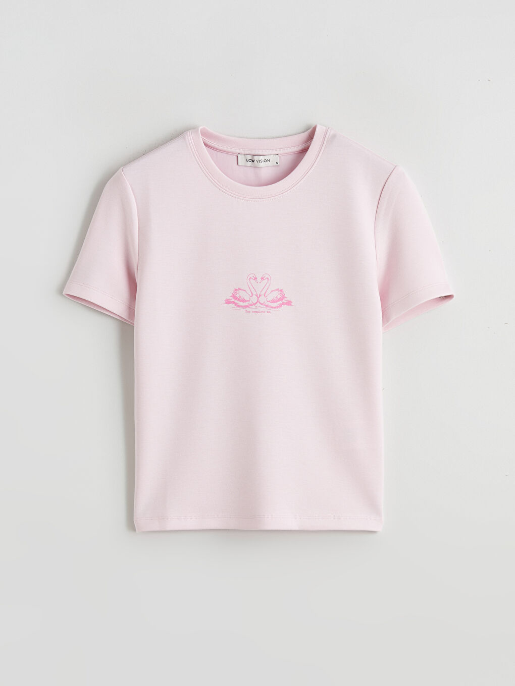 Crew Neck Printed Women's T-Shirt-4
