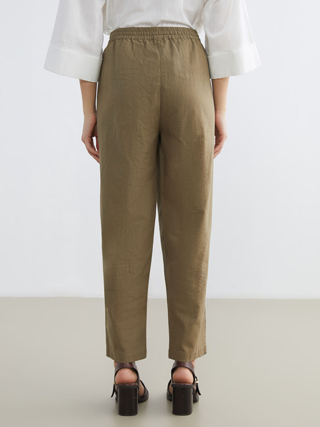 بنطلون للسيدات بخصر مطاطي-3