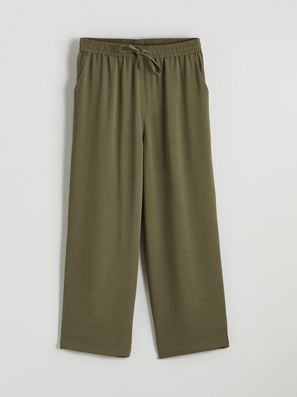 Женщины Зелёный Брюки-4