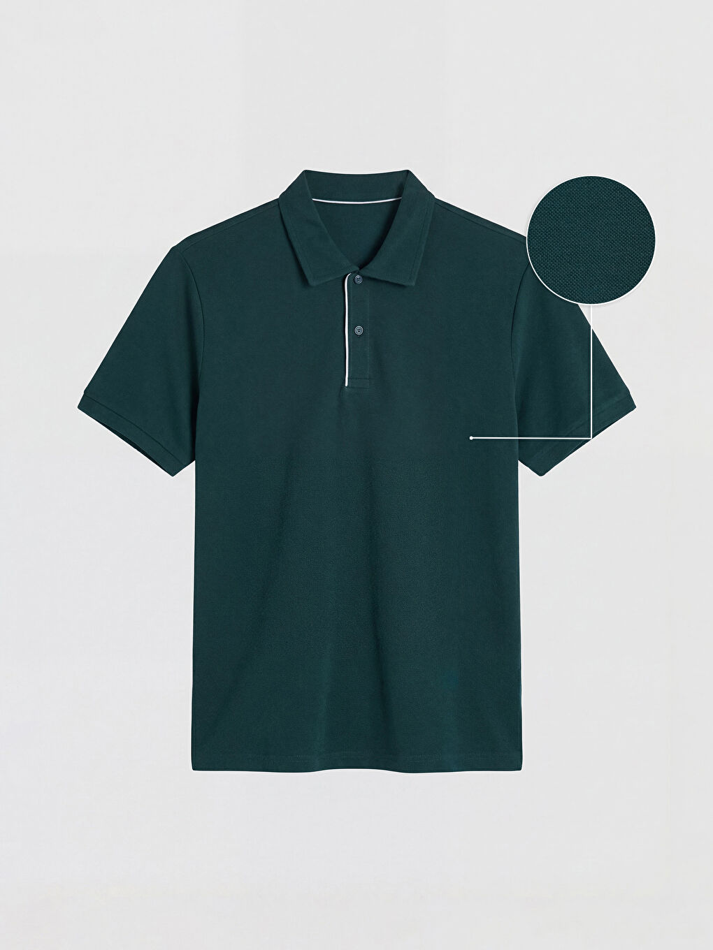 Petrol Polo Yaka Pike Erkek Tişört