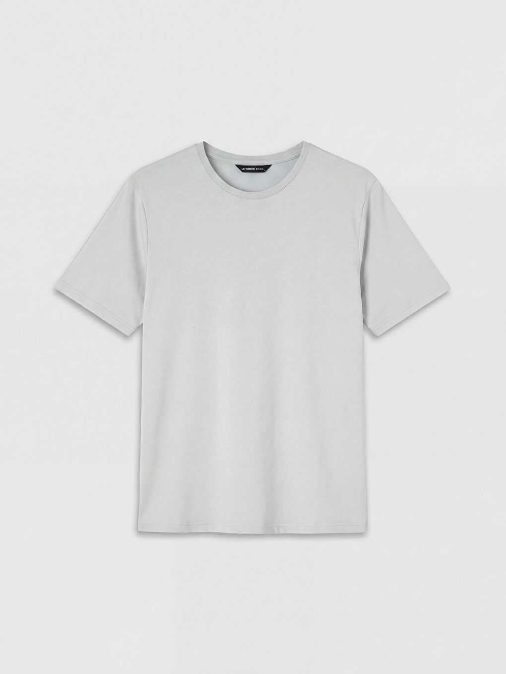 Gri Regular Fit Basic Erkek Dry Touch Tişört