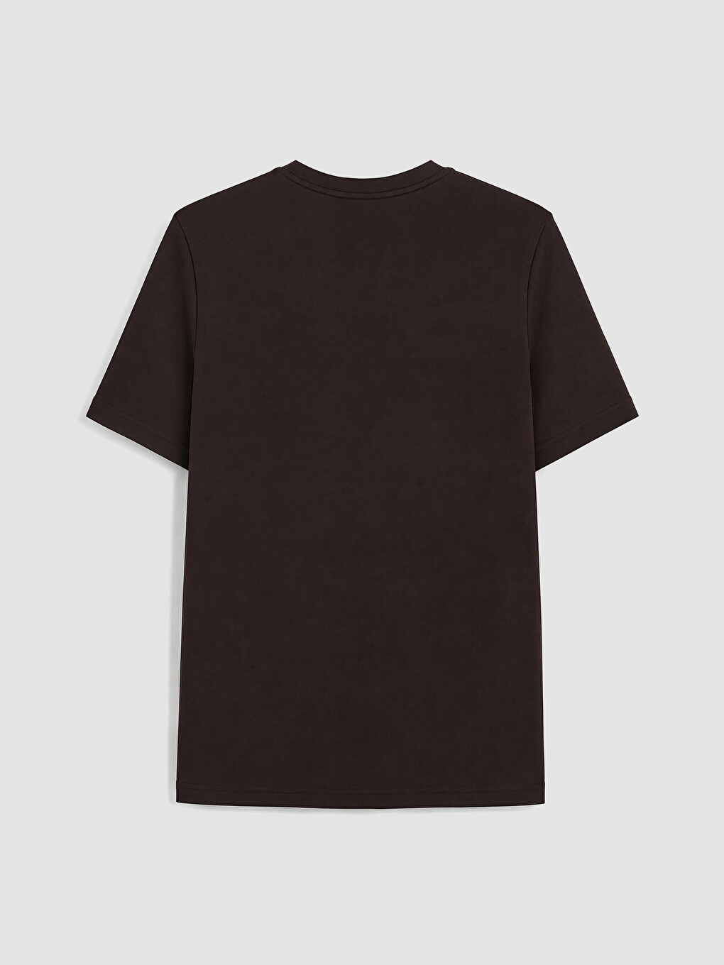 Mürdüm Bisiklet Yaka Standard Fit Erkek Tişört-2