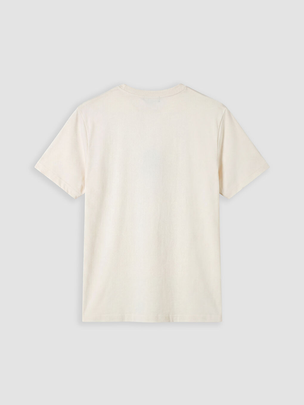 Bej Regular Fit Basic Erkek Dry Touch Tişört-1