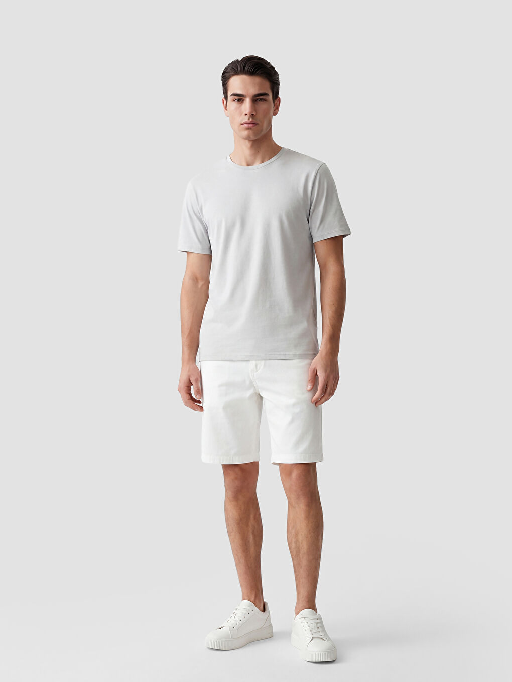 Regular Fit Basic Herren Dry Touch T-Shirt-1