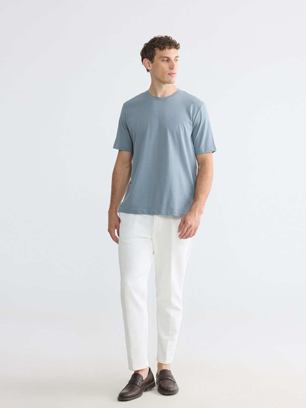 Regular Fit Basic Men's Dry Touch T-Shirt-3