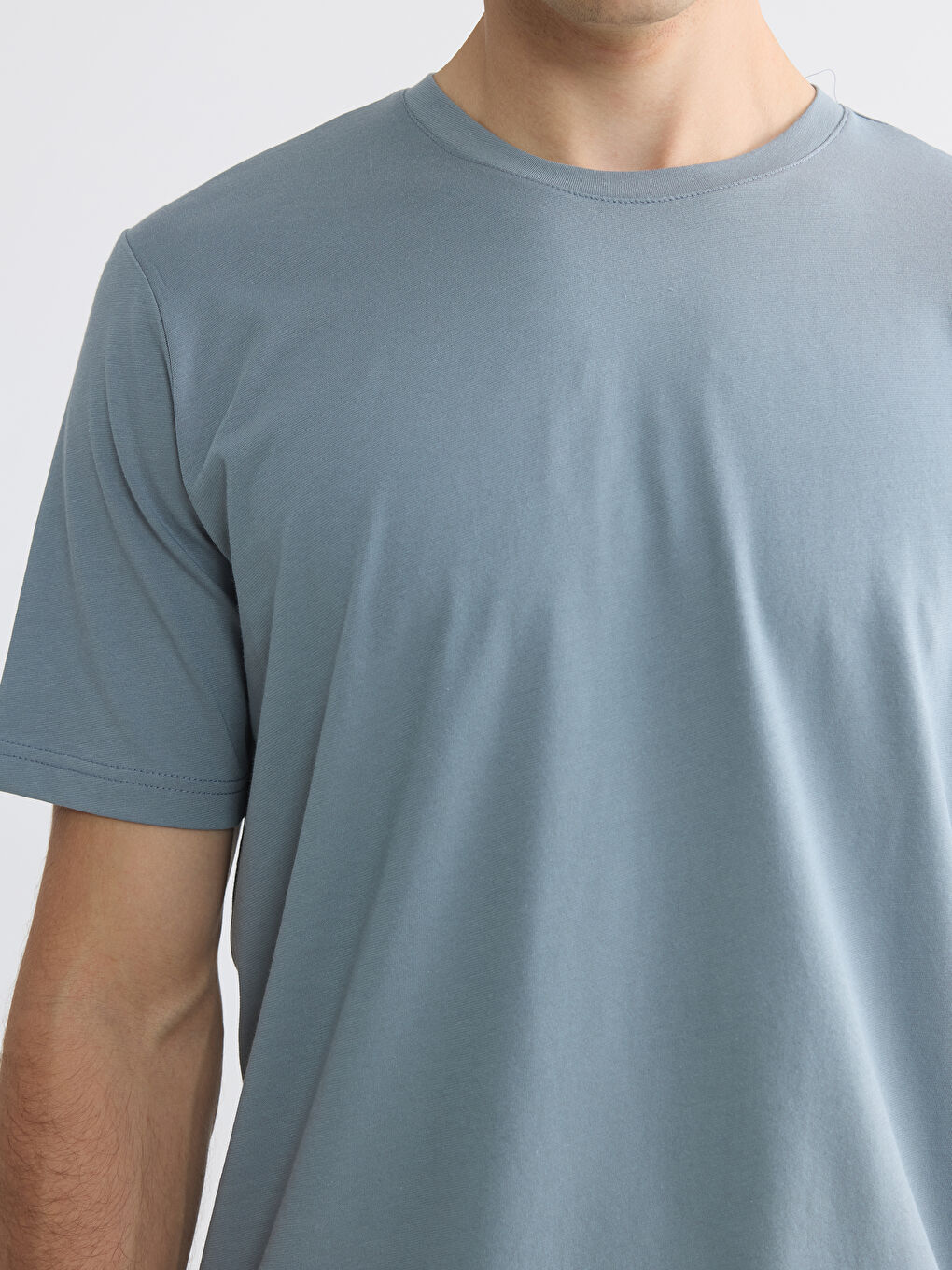 Regular Fit Basic Men's Dry Touch T-Shirt-4