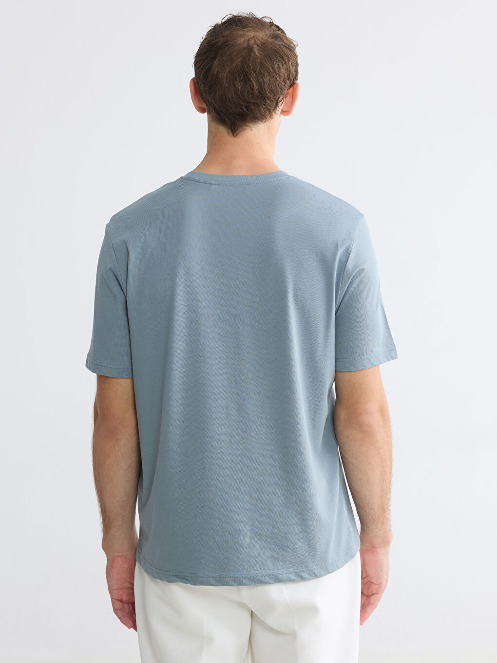 Regular Fit Basic Men's Dry Touch T-Shirt-5