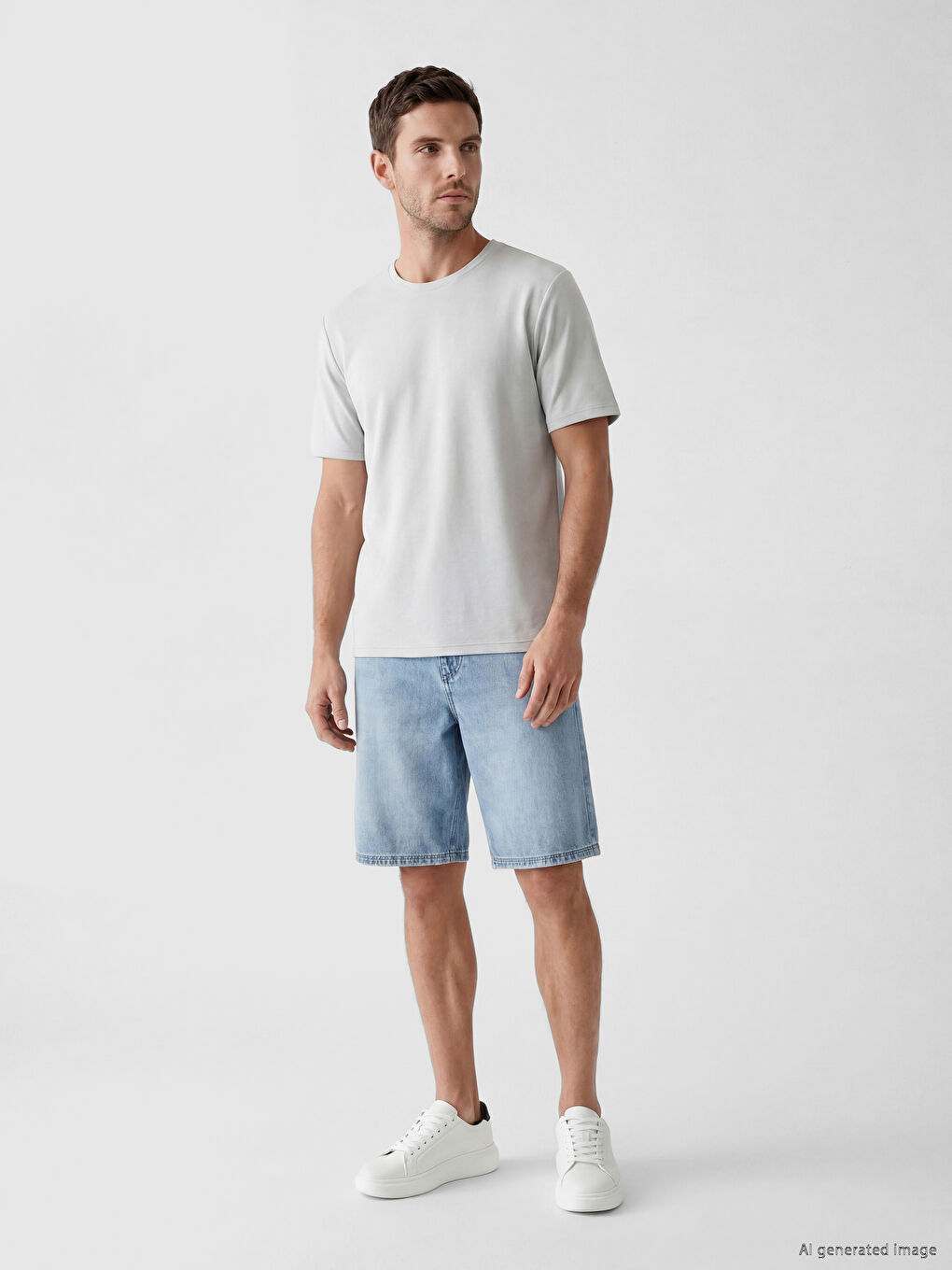 Regular Fit Basic Men's Dry Touch T-Shirt-1