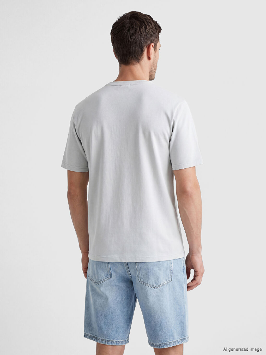 Regular Fit Basic Men's Dry Touch T-Shirt-2