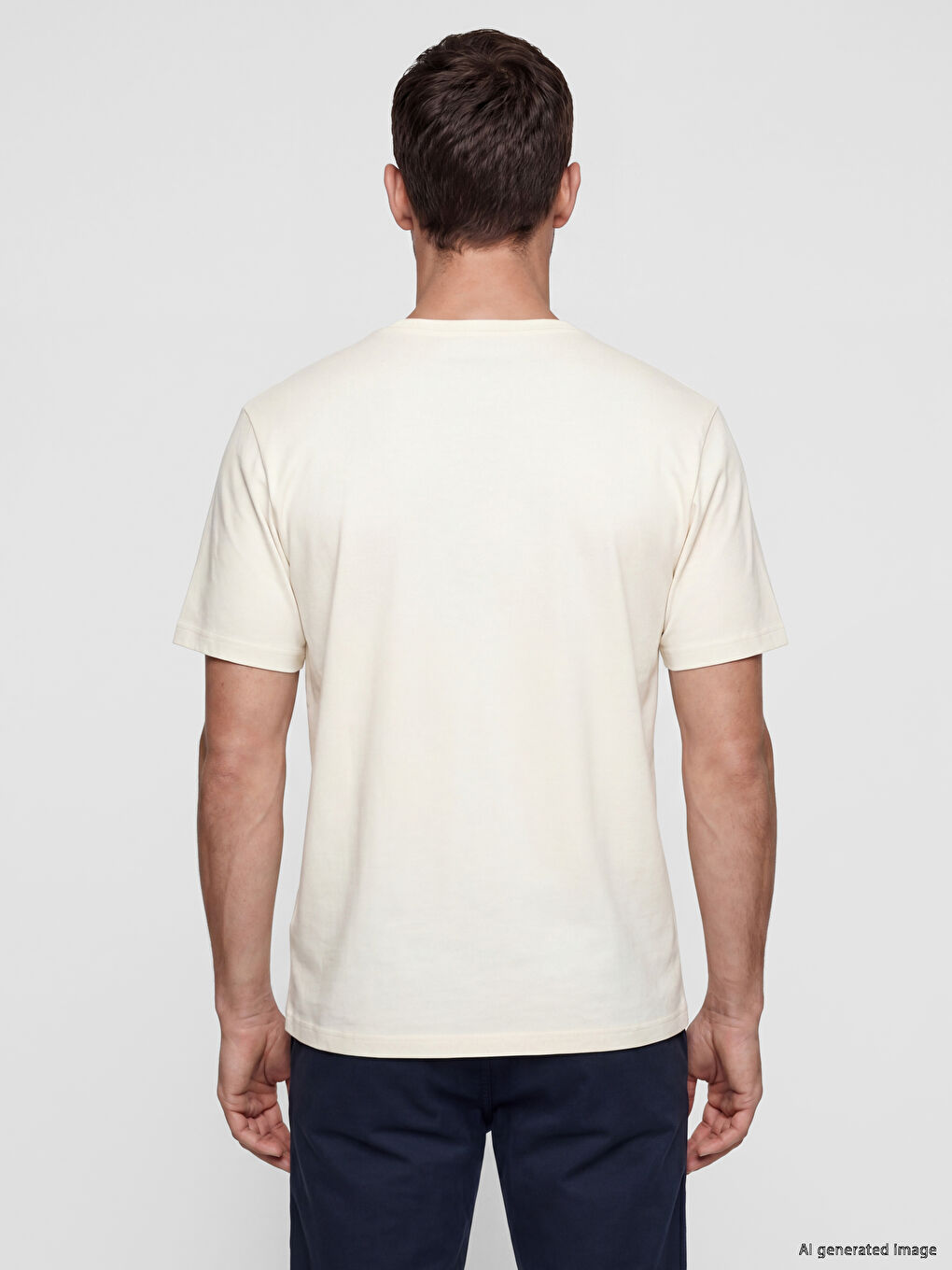 Regular Fit Basic Men's Dry Touch T-Shirt-3