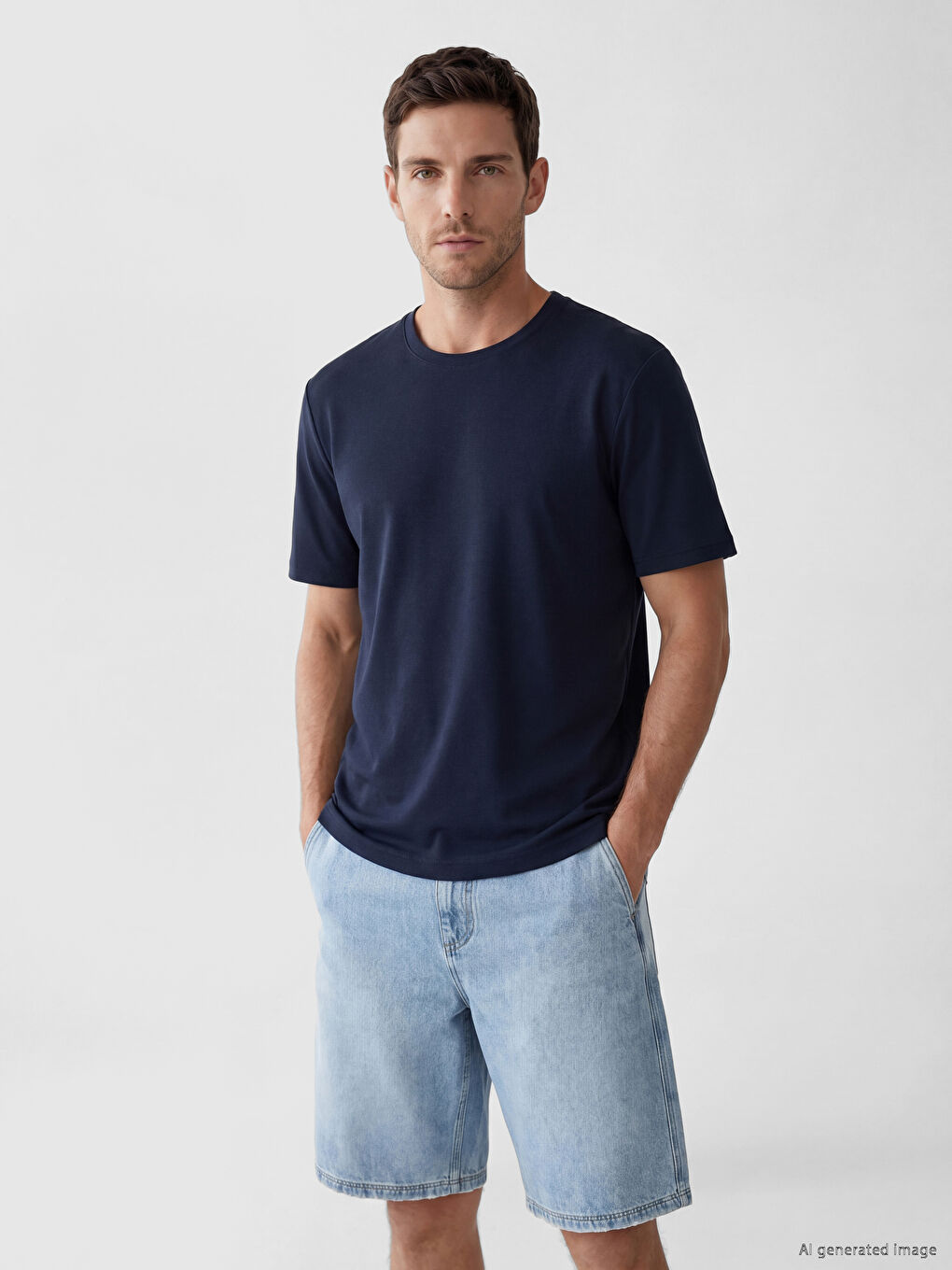 Regular Fit Basic Men's Dry Touch T-Shirt