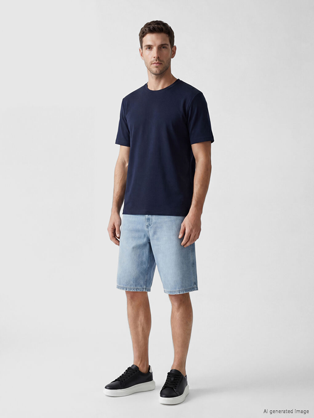 Regular Fit Basic Men's Dry Touch T-Shirt-1