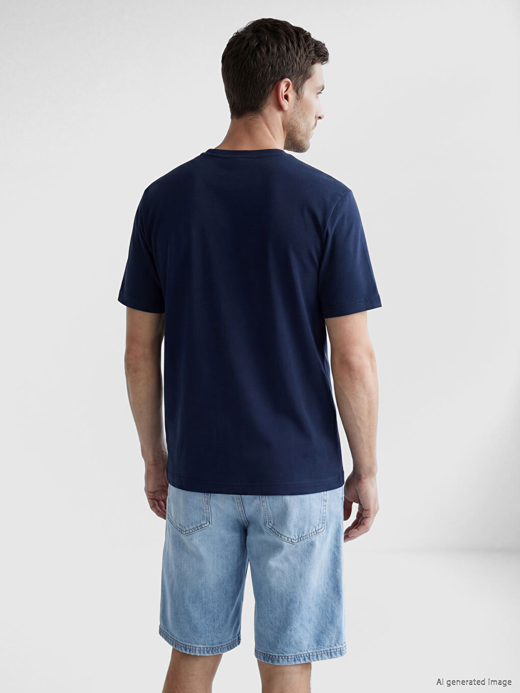 Regular Fit Basic Men's Dry Touch T-Shirt-2