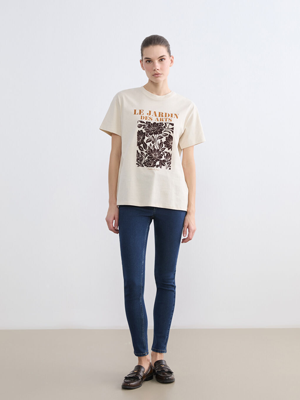 Frau BEIGE T-Shirt-1