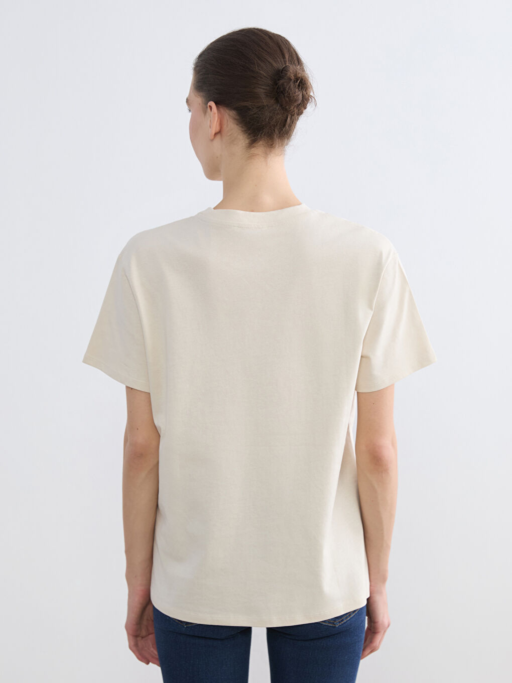 Frau BEIGE T-Shirt-3