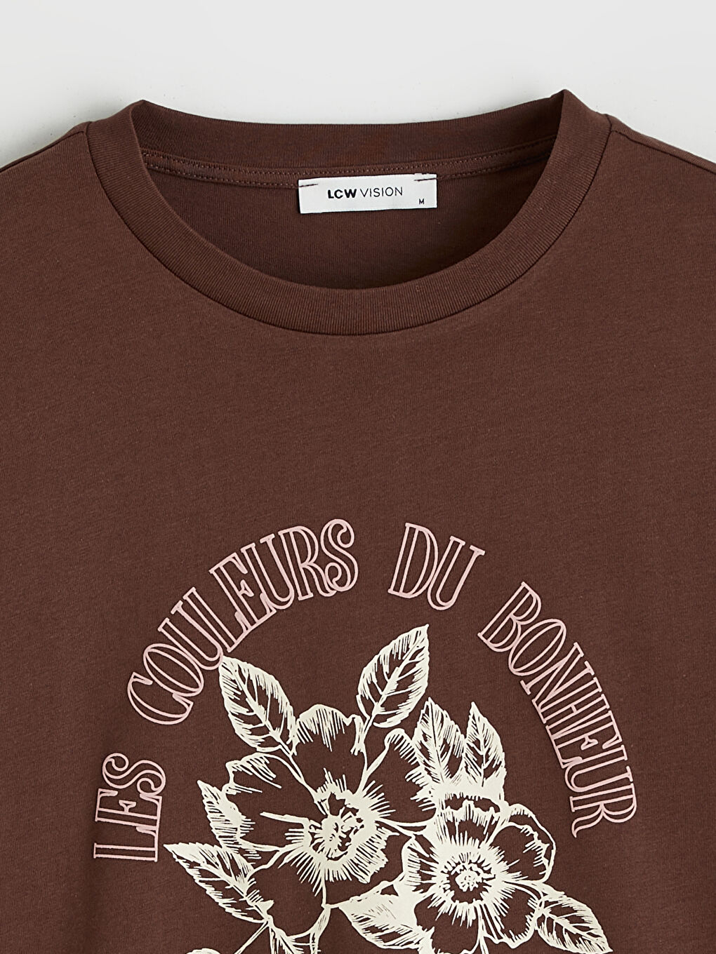 Ženska majica sa printom i okruglim izrezom-5