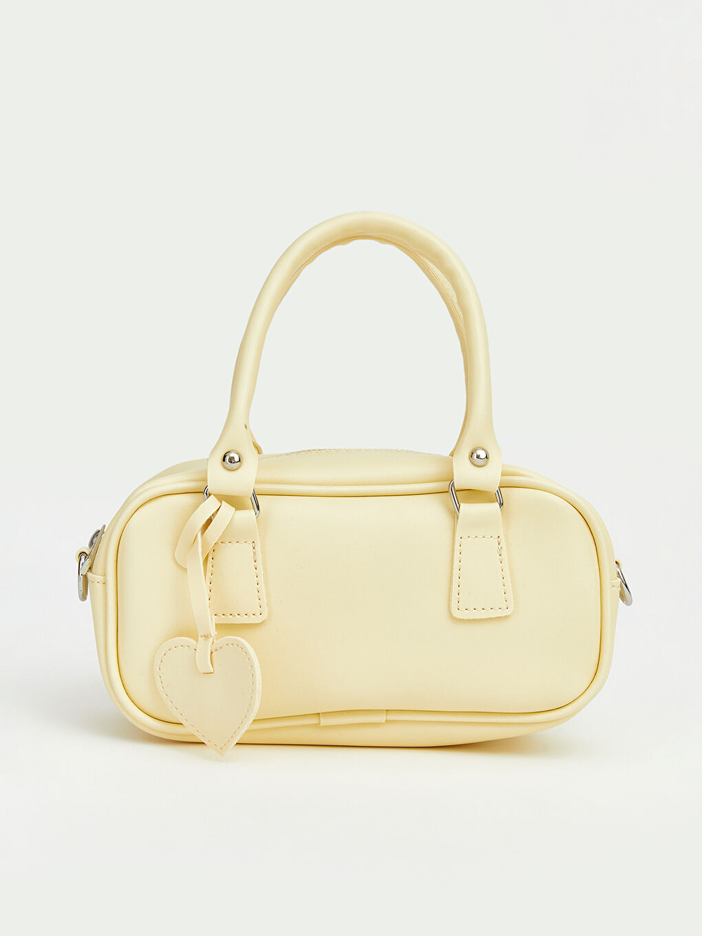 Sarı Deri Görünümlü Kız Çocuk Omuz Çantası