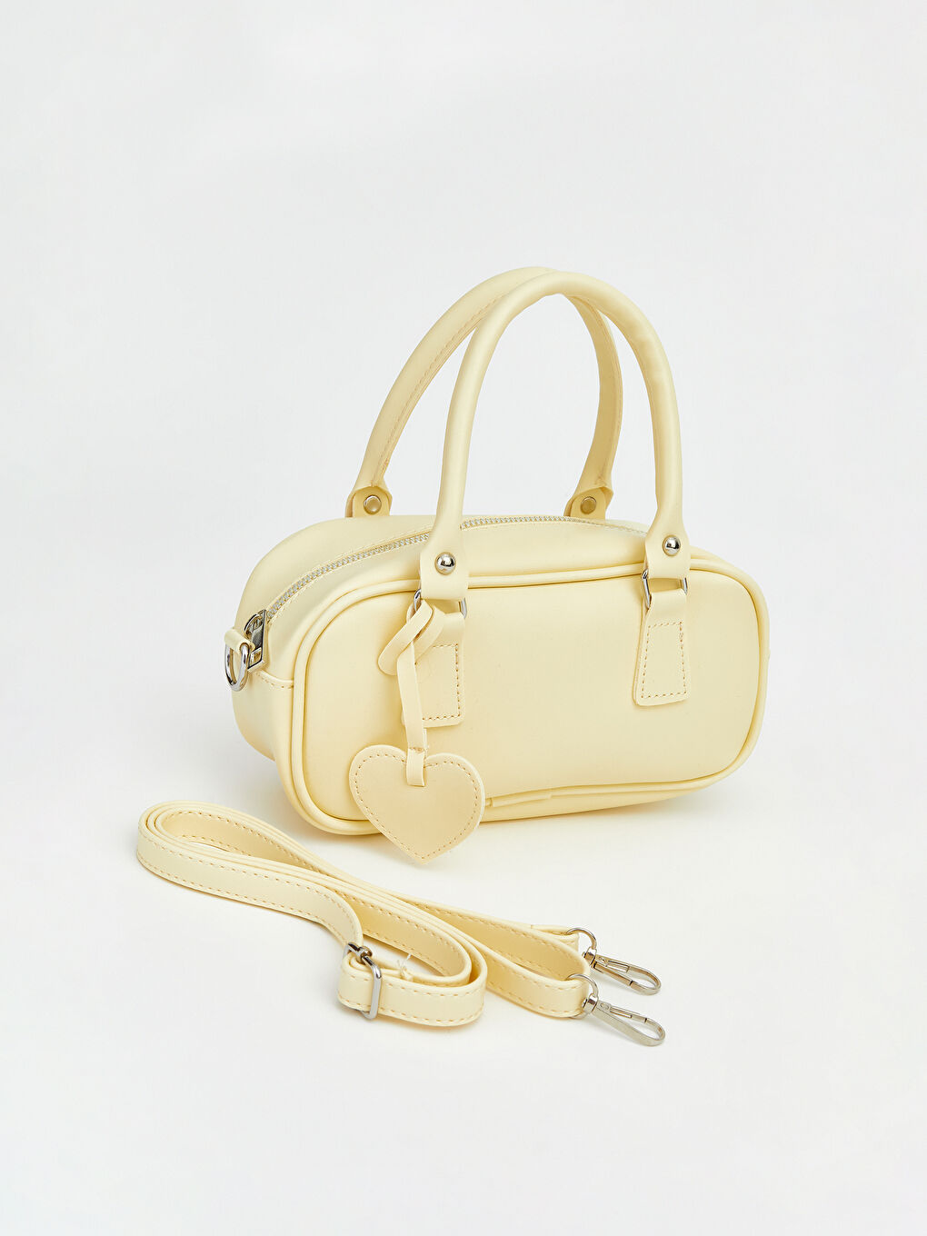 Sarı Deri Görünümlü Kız Çocuk Omuz Çantası-1