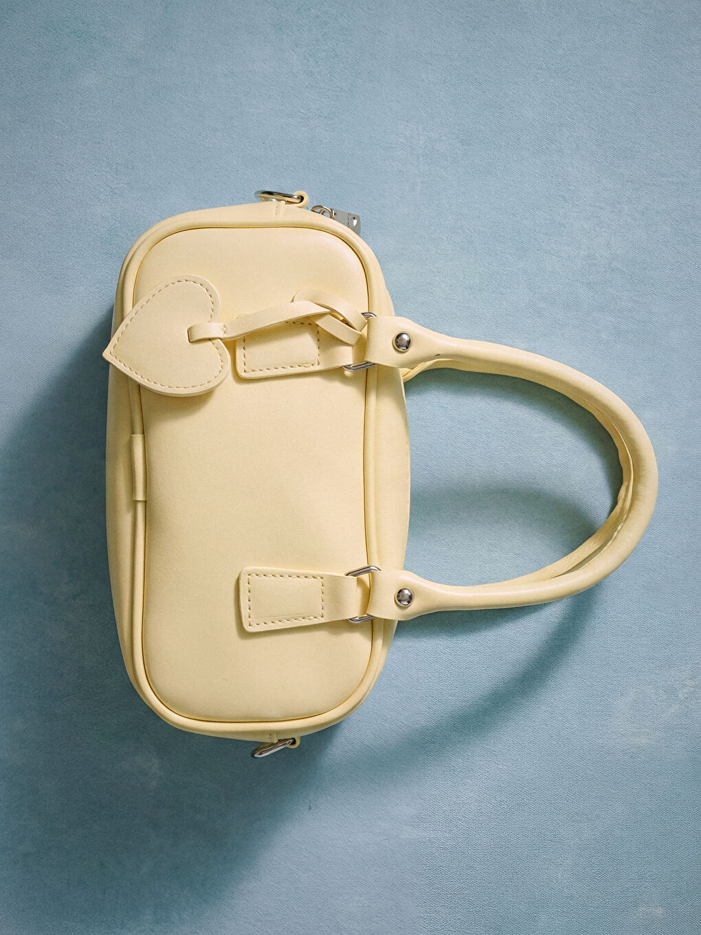 Sarı Deri Görünümlü Kız Çocuk Omuz Çantası